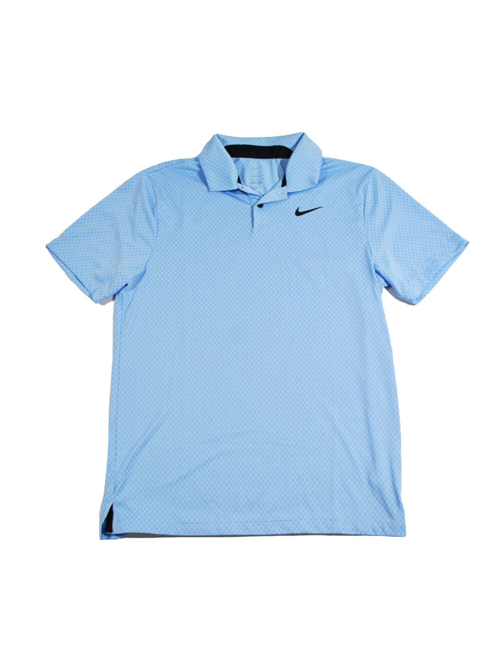 Nike Golf Blue Pattern Print Golf Course Country Club Polo Size Small